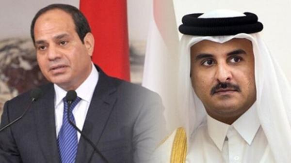سیسی و امیر قطر پیغام تبریک رد و بدل کردند
